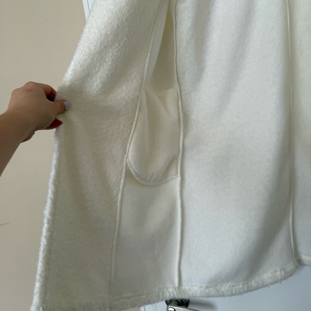 Nlt La Cozy Sherpa Jacket Open Front Size Medium - image 6